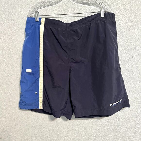Polo Sport Other - Polo Sport Ralph Lauren Swim Trunks Shorts Men L Blue Lined Drawstring Y2K VTG